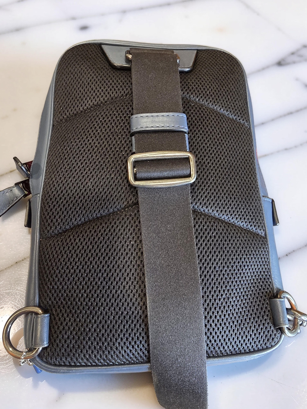 Coach Men’s Track Pack Crossbody In Colorblock Signature Canvas - Picture 9 of 13
